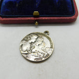 Milan "L'Esposizione Internazionale del Sempione" of 1906 Silver Plated Pendant