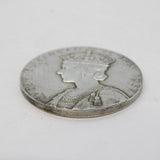 King George V Sterling Silver Coronation Medal Antique 1937 20th Century