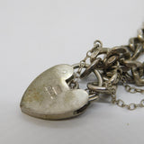 Sterling Silver Curb Link Charm Bracelet Vintage 1979 Birmingham