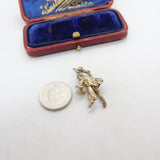 Sterling Silver Viking Warrior Charm Pendant Vintage c1970
