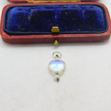 Sterling Silver and Heart Charm Pendant Vintage c1970