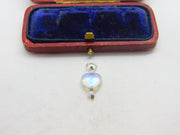 Sterling Silver and Heart Charm Pendant Vintage c1970