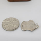 Sterling Silver & Enamel Old Curiosity Shop Charm Pendant Vintage c1970