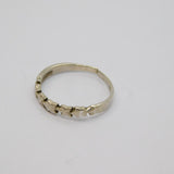 Sterling Silver 5 Connected Stars Studio Style Dress Ring Vintage c1970 Size K