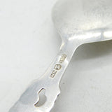 20th Century Norwegian .830 Silver Floral Pattern Tea Caddy Spoon Antique