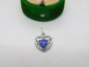 Sterling Silver Massachusetts Enamel Charm Pendant Vintage c1970