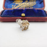 Sterling Silver Musical Piano Charm Pendant Vintage c1970
