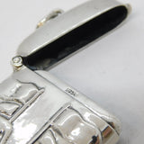 Sterling Silver Golf Interest Sporting Vesta Case Vintage c1970
