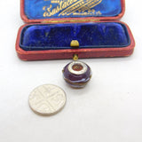 Sterling Silver and Coloured Glass Miniature Vase Charm Pendant Vintage c1970