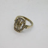 Sterling Silver Marcasite Art Deco Dress Ring Antique c1930 Size K