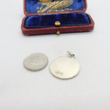 Sterling Silver St Christopher Travel Charm Pendant Vintage c1970