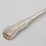 Irish William IV Sterling Silver Crested Mustard Spoon Antique 1835 Dublin