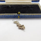 Sterling Silver Dancing Spanish Lady Charm Pendant Vintage c1970
