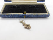 Sterling Silver Dancing Spanish Lady Charm Pendant Vintage c1970