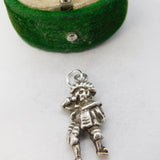 Sterling Silver Court Jester Charm Pendant Vintage c1970