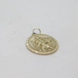 Sterling Silver St Christopher Travel Charm Pendant Vintage c1970