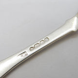 Irish William IV Sterling Silver Crested Mustard Spoon Antique 1835 Dublin