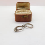 Sterling Silver Engagement & Wedding Ring Charm Pendant Vintage c1970
