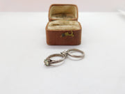 Sterling Silver Engagement & Wedding Ring Charm Pendant Vintage c1970