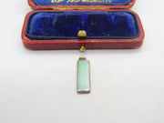Sterling Silver and Dyed Mother of Pearl Charm Pendant Vintage c1970