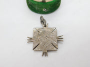Boer War Sterling Silver South African Coin Fob Pendant Antique c1898 Victorian