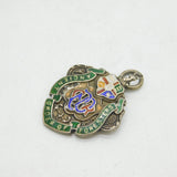 Sterling Silver & Enamel Ancient Order of Foresters Fob Medal Antique Birmingham