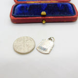 Sterling Silver and Enamel Chester Travel Shield Charm Pendant Vintage c1970
