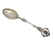 Edwardian Sterling Silver & Enamel Eastbourne Souvenir Spoon Antique London