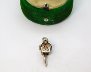 Sterling Silver Cuckoo Clock Charm Pendant Vintage c1970