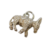 Sterling Silver Donkey Charm Pendant Vintage c1970