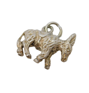 Sterling Silver Donkey Charm Pendant Vintage c1970