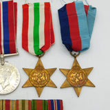 WWII Period Four-Piece Medal Group Major C.P Costehoe Antique c1940s