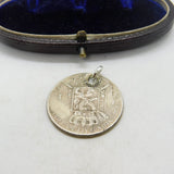 Authentic Belgian 1 Franc Coin Charm Pendant 1866