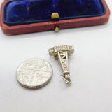 Sterling Silver Blackpool Tower Charm Pendant Vintage c1970