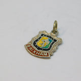 Sterling Silver Brixham Enamel Souvenir Charm Pendant Vintage c1970