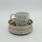 Sterling Silver Turned Wooden Wine Bottle Coaster Vintage 1991 London