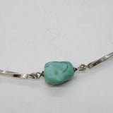 Sterling Silver & Turquoise Set Studio Bracelet Vintage c1970s