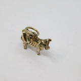 Sterling Silver Cow Charm Pendant Vintage c1970