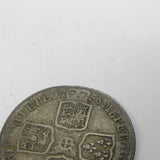 King George II Silver Shilling Coin Antique 1758 Fair Condition