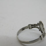 Charles Horner Boxed Sterling Silver Dress Ring Antique 1912 Chester