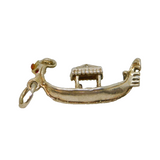 Sterling Silver Gondola With Lantern Charm Pendant Vintage c1970s