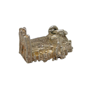 Sterling Silver Westminster Abbey Charm Pendant Vintage c1970