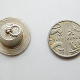 Sterling Silver Straw Hat Charm Pendant Vintage c1970