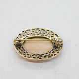 Sterling Silver Kit Heath Celtic Design Shell Studio Brooch Pin Vintage c1990