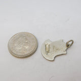 Sterling Silver Enamel Minehead Shield Charm Pendant Vintage c1970