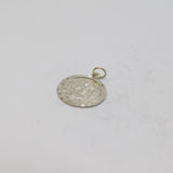 Sterling Silver St Christopher Travel Round Charm Pendant Vintage c1970