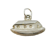 Sterling Silver Noah's Arc Charm Pendant Vintage c1970s