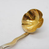 19th Century Dutch .934 Standard Silver Gilt Condiment Spoon Antique c1840