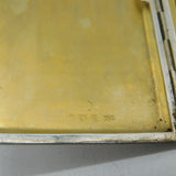 Boxed Set of Sterling Silver & Guilloche Enamel Cases Antique Birmingham