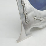 Edwardian Sterling Silver Floral Photo Frame Antique 1904 London